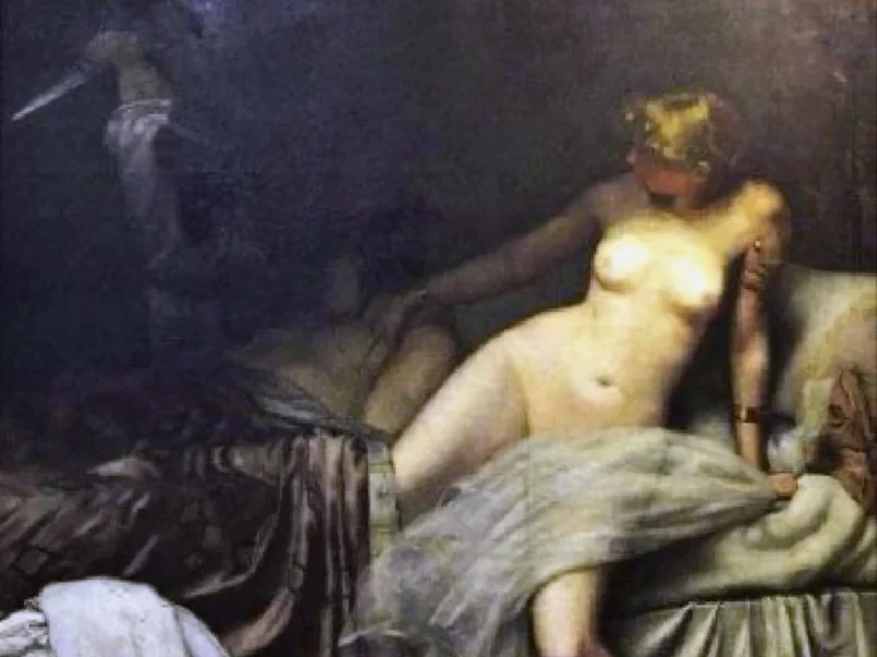 1853-Paul Louis Bouchard - Morte di re Candaules